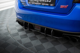 Street Pro Heckschürze Heck Ansatz Diffusor passend für Subaru WRX STI Mk1 rot