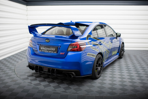 Street Pro Heck Ansatz Flaps Diffusor passend für Subaru WRX STI Mk1 SCHWARZ