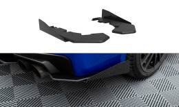 Street Pro Heck Ansatz Flaps passend für Subaru WRX STI Mk1 schwarz Hochglanz