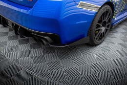 Street Pro Heck Ansatz Flaps Diffusor passend für Subaru WRX STI Mk1 rot+ Hochglanz Flaps