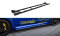 Street Pro Seitenschweller Ansatz Cup Leisten passend für Subaru WRX STI Mk1 SCHWARZ+ HOCHGLANZ FLAPS