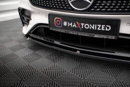 Cup Spoilerlippe Front Ansatz V.1 passend für Mercedes-Benz E-Klasse W213 Coupe Facelift (C238 Facelift) / Cabriolet (A238 Facelift) AMG-Line / 53 AMG schwarz Hochglanz