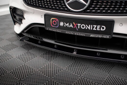 Cup Spoilerlippe Front Ansatz V.2 passend für Mercedes-Benz E-Klasse W213 Coupe Facelift (C238 Facelift) / Cabriolet (A238 Facelift) AMG-Line / 53 AMG schwarz Hochglanz