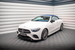 Cup Spoilerlippe Front Ansatz V.2 passend für Mercedes-Benz E-Klasse W213 Coupe Facelift (C238 Facelift) / Cabriolet (A238 Facelift) AMG-Line / 53 AMG schwarz Hochglanz