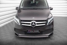 Cup Spoilerlippe Front Ansatz V.1 für Mercedes-Benz V-Klasse W447 Facelift schwarz Hochglanz