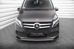 Street+ Spoilerlippe Front Ansatz V.1 passend für Mercedes V-Klasse W447 FL schwarz Hochglanz