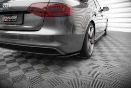 Street+ Heck Ansatz Flaps V.2 passend für Audi A4 S-Line Avant B8 FL schwarz Hochglanz