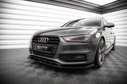 Cup Spoilerlippe Front Ansatz V.3 für Audi A4 S-Line / S4 B8 FL schwarz Hochglanz