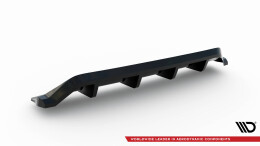 Mittlerer Cup Diffusor Heck Ansatz DTM Look passend für Chrysler 300 Mk2 schwarz Hochglanz