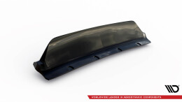 Mittlerer Cup Diffusor Heck Ansatz DTM Look passend für Chrysler 300 Mk2 schwarz Hochglanz