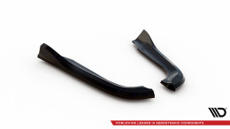 Heck Ansatz Flaps Diffusor passend für Chrysler 300 Mk2 schwarz Hochglanz