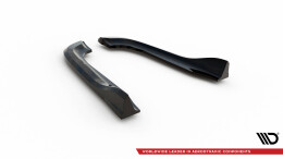 Heck Ansatz Flaps Diffusor passend für Chrysler 300 Mk2 schwarz Hochglanz