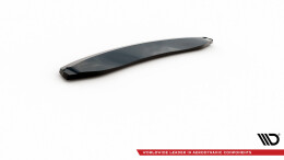Mittlerer Cup Diffusor Heck Ansatz passend für Audi A6 Avant / Limousine C7 schwarz Hochglanz