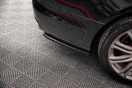 Heck Ansatz Flaps Diffusor V.2 passend für Audi A6 Avant / Limousine C7 schwarz Hochglanz