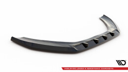 Cup Spoilerlippe Front Ansatz V.3 passend für Audi A6 C7 schwarz Hochglanz