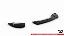 Heck Ansatz Flaps Diffusor für Seat Ibiza FR SC Mk4 Facelift schwarz Hochglanz