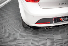 Heck Ansatz Flaps Diffusor passend für Seat Ibiza FR SC Mk4 Facelift schwarz Hochglanz