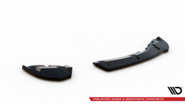 Heck Ansatz Flaps Diffusor passend für Seat Ibiza FR SC Mk4 Facelift schwarz Hochglanz
