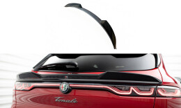 Unterer Heck Spoiler Aufsatz Abrisskante 3D für Alfa Romeo Tonale Mk1 schwarz Hochglanz