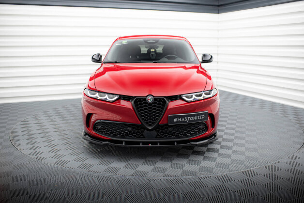 Cup Spoilerlippe Front Ansatz V.2 passend für Alfa Romeo Tonale Mk1 schwarz Hochglanz