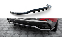 Mittlerer Cup Diffusor Heck Ansatz DTM Look passend für Alfa Romeo Tonale Mk1 schwarz Hochglanz