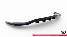 Mittlerer Cup Diffusor Heck Ansatz DTM Look passend für Alfa Romeo Tonale Mk1 schwarz Hochglanz