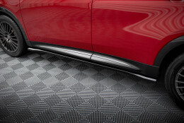 Seitenschweller Ansatz Cup Leisten passend für Alfa Romeo Tonale Mk1 schwarz Hochglanz