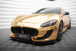 Cup Spoilerlippe Front Ansatz V.2 passend für Maserati Granturismo Mk1 Facelift schwarz Hochglanz