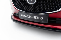 Cup Spoilerlippe Front Ansatz V.1 passend für Mazda 6 Mk3 Facelift schwarz Hochglanz
