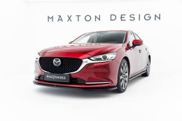 Cup Spoilerlippe Front Ansatz V.1 passend für Mazda 6 Mk3 Facelift schwarz Hochglanz