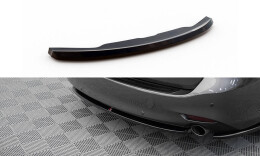 Mittlerer Cup Diffusor Heck Ansatz für Mazda 6 Mk3 Facelift schwarz Hochglanz