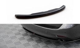 Mittlerer Cup Diffusor Heck Ansatz passend für Mazda 6 Kombi Mk3 Facelift schwarz Hochglanz