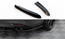 Heck Ansatz Flaps Diffusor für Mazda 6 Kombi Mk3 FL schwarz Hochglanz