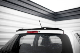 Heck Spoiler Aufsatz Abrisskante passend für Toyota Yaris Mk3 Facelift schwarz Hochglanz