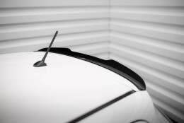 Heck Spoiler Aufsatz Abrisskante passend für Toyota Yaris Mk3 Facelift schwarz Hochglanz
