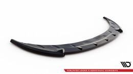 Cup Spoilerlippe Front Ansatz passend für Toyota Yaris Mk3 Facelift schwarz Hochglanz