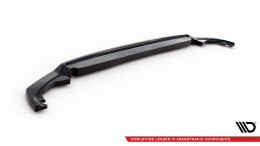 Mittlerer Cup Diffusor Heck Ansatz passend für Toyota Yaris Mk3 Facelift schwarz Hochglanz