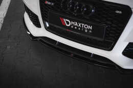 Cup Spoilerlippe Front Ansatz V.3 für Audi RS7 C7 Facelift schwarz Hochglanz