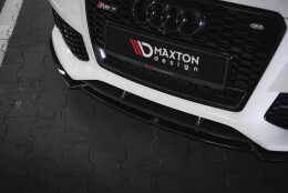 Cup Spoilerlippe Front Ansatz V.3 passend für Audi RS7 C7 schwarz Hochglanz