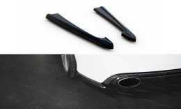 Heck Ansatz Flaps Diffusor V.2 passend für Audi RS7 C7 schwarz Hochglanz