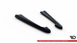 Heck Ansatz Flaps Diffusor V.2 passend für Audi RS7 C7 schwarz Hochglanz