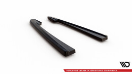 Heck Ansatz Flaps Diffusor V.2 passend für Audi RS7 C7 schwarz Hochglanz