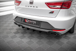 Heck Ansatz Diffusor passend für Seat Leon Cupra...