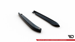 Heck Ansatz Flaps Diffusor V.1 für Seat Leon Cupra Sportstourer Mk3 schwarz Hochglanz