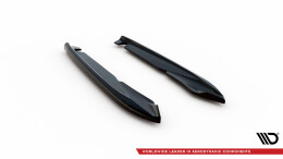 Heck Ansatz Flaps Diffusor V.2 passend für Seat Leon Cupra Sportstourer Mk3 schwarz Hochglanz