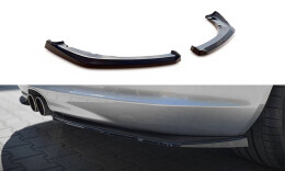 Heck Ansatz Flaps Diffusor passend für Porsche Boxster 987 schwarz Hochglanz