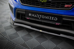 Cup Spoilerlippe Front Ansatz V.1 passend für Subaru WRX STI Mk1 Facelift schwarz Hochglanz