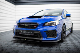 Cup Spoilerlippe Front Ansatz V.1 passend für Subaru WRX STI Mk1 Facelift schwarz Hochglanz