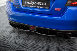 Mittlerer Cup Diffusor Heck Ansatz passend für V.2 Subaru WRX STI Mk1 schwarz Hochglanz