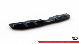 Mittlerer Cup Diffusor Heck Ansatz passend für V.2 Subaru WRX STI Mk1 schwarz Hochglanz